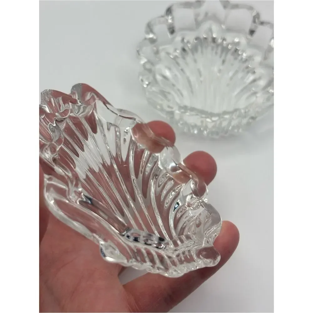 Vintage Sea Shell Shaped Trinket Box, Mermaid Jewelry Box
